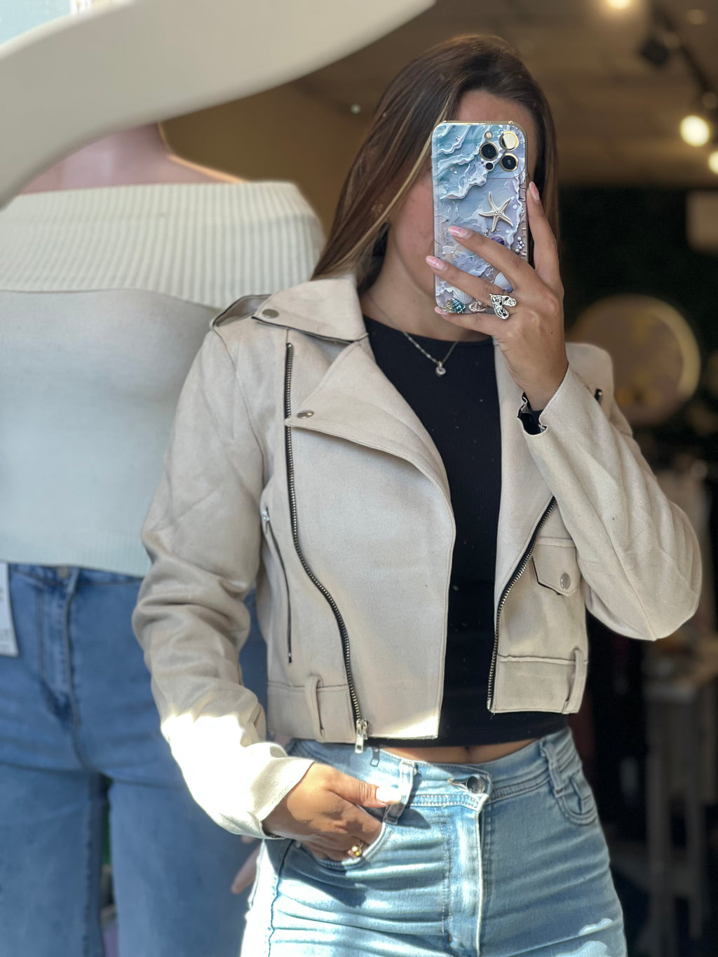 Chaqueta gamuza