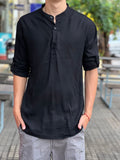 Camisa cuello mao