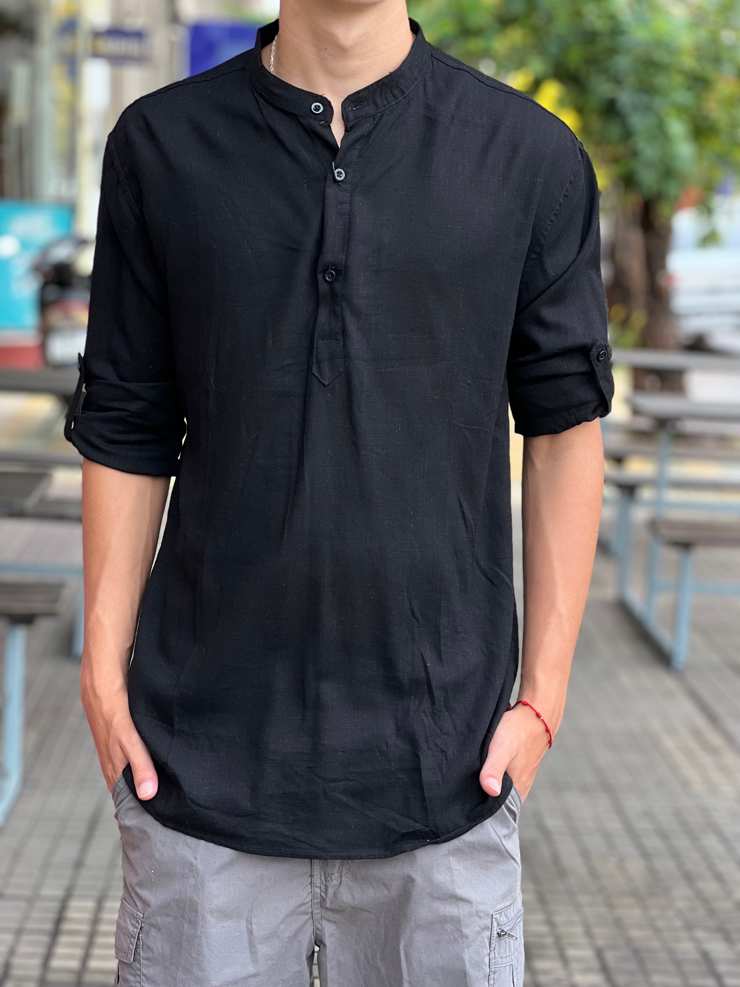 Camisa cuello mao