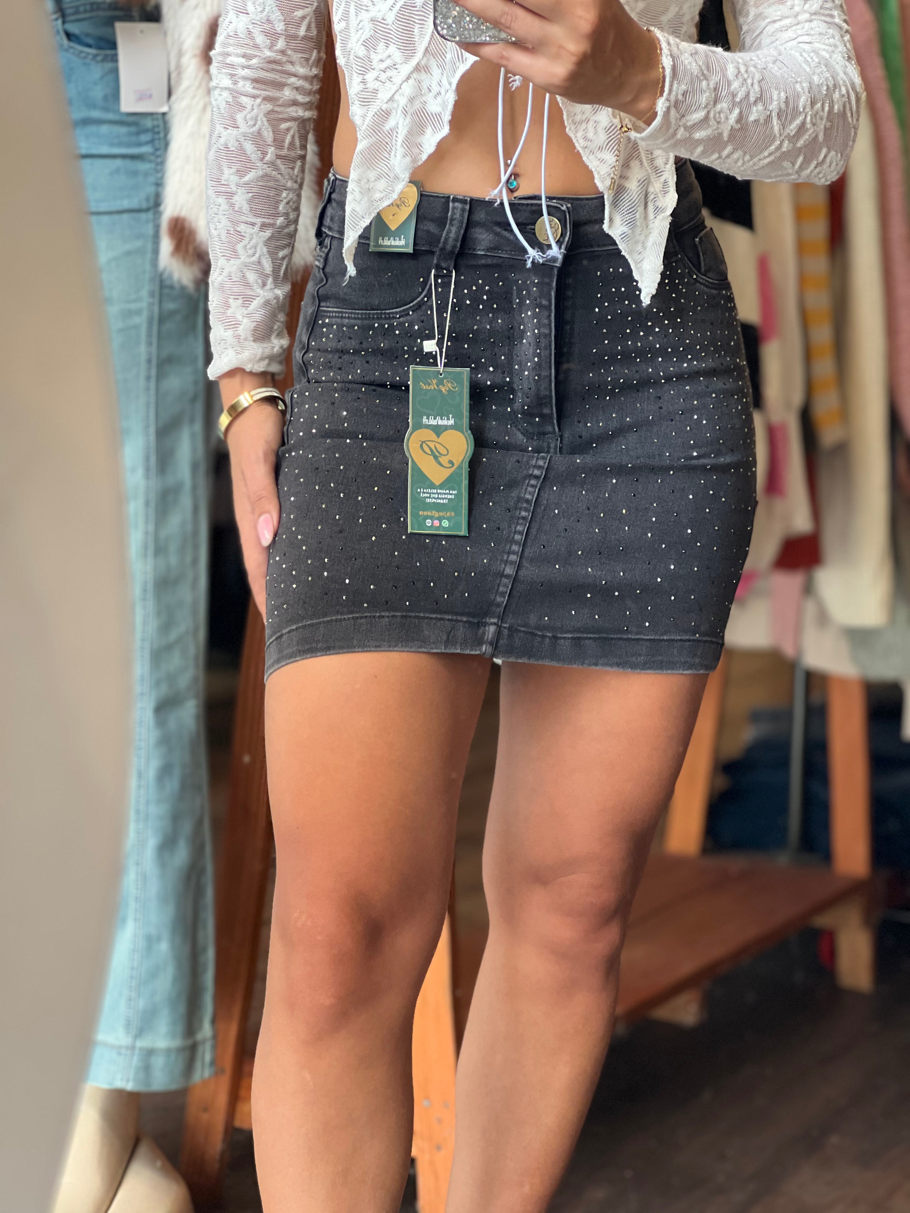 Pollera brillos