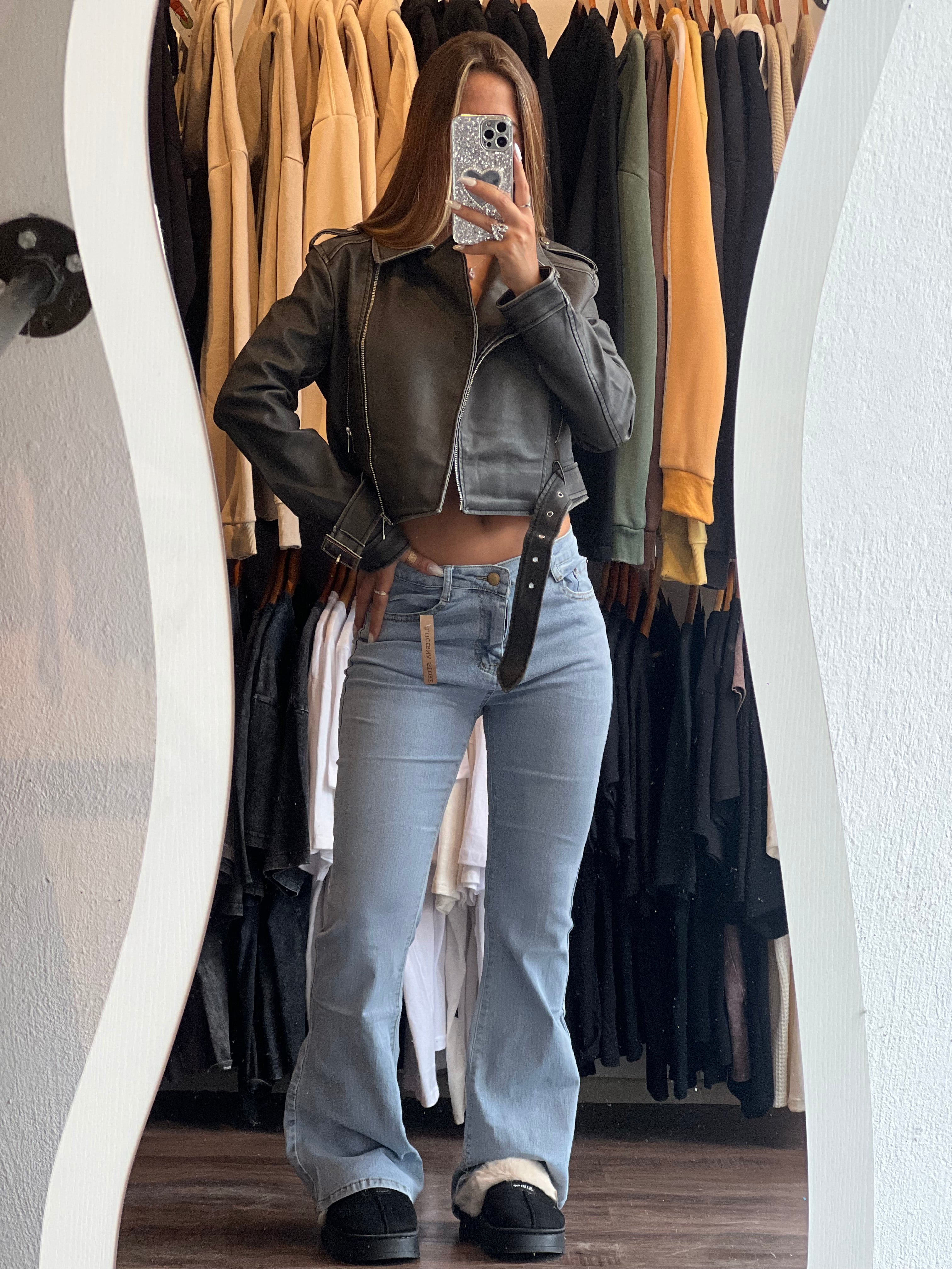 Campera cuerina