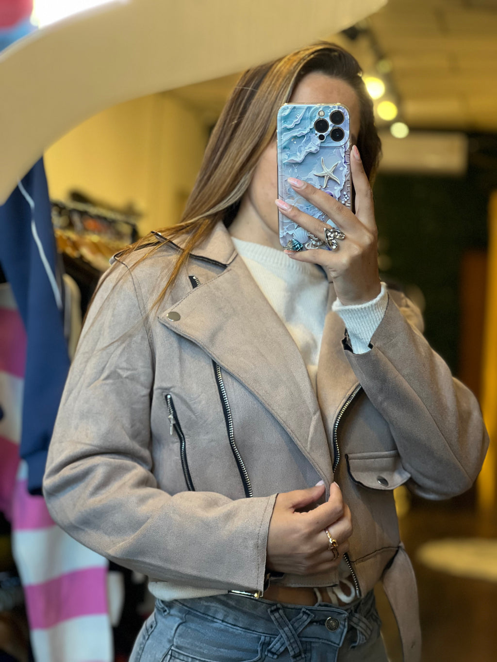 Chaqueta gamuza
