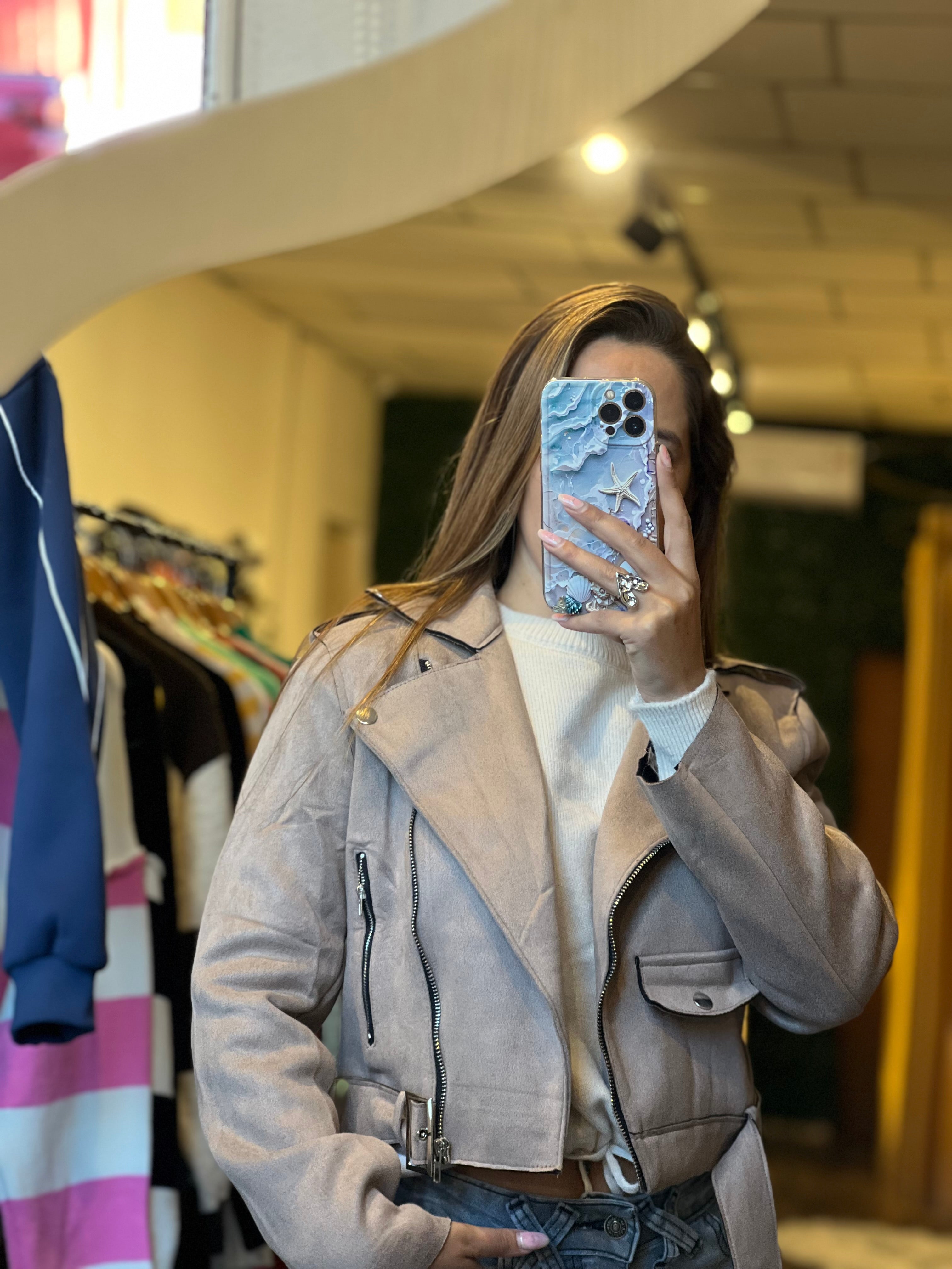 Chaqueta gamuza