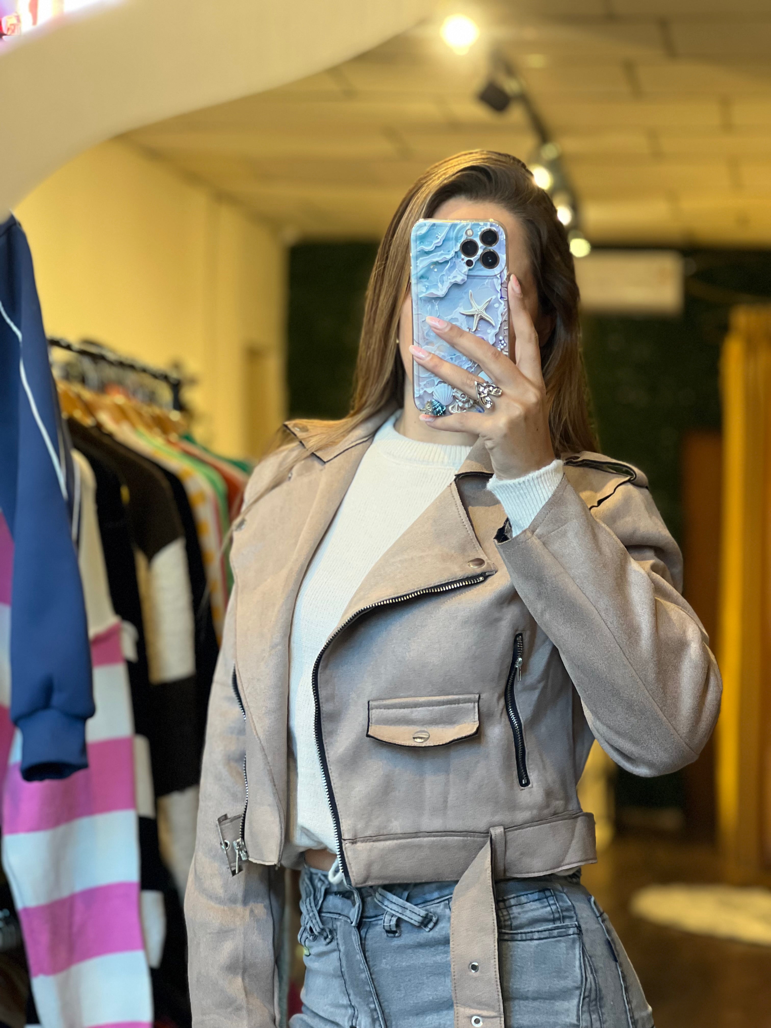 Chaqueta gamuza