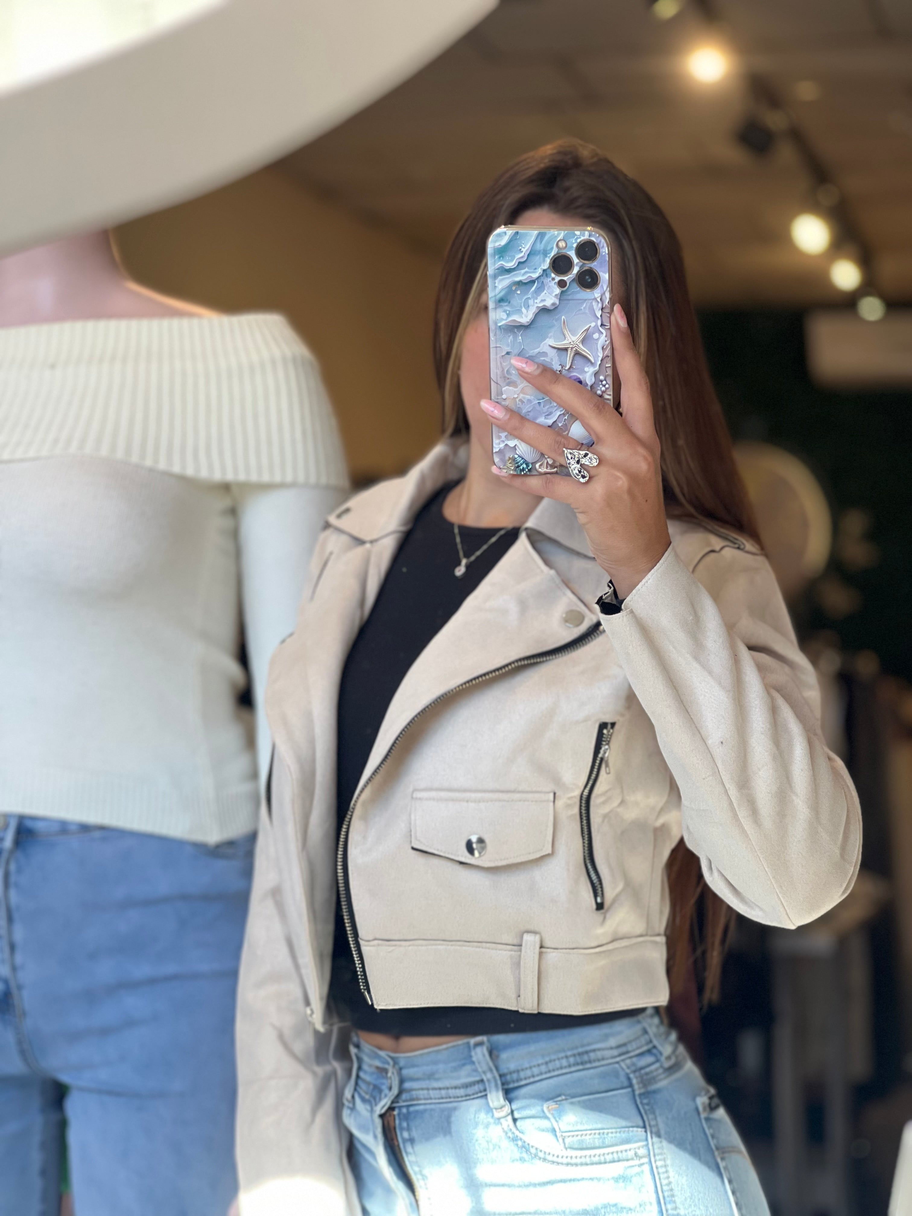 Chaqueta gamuza