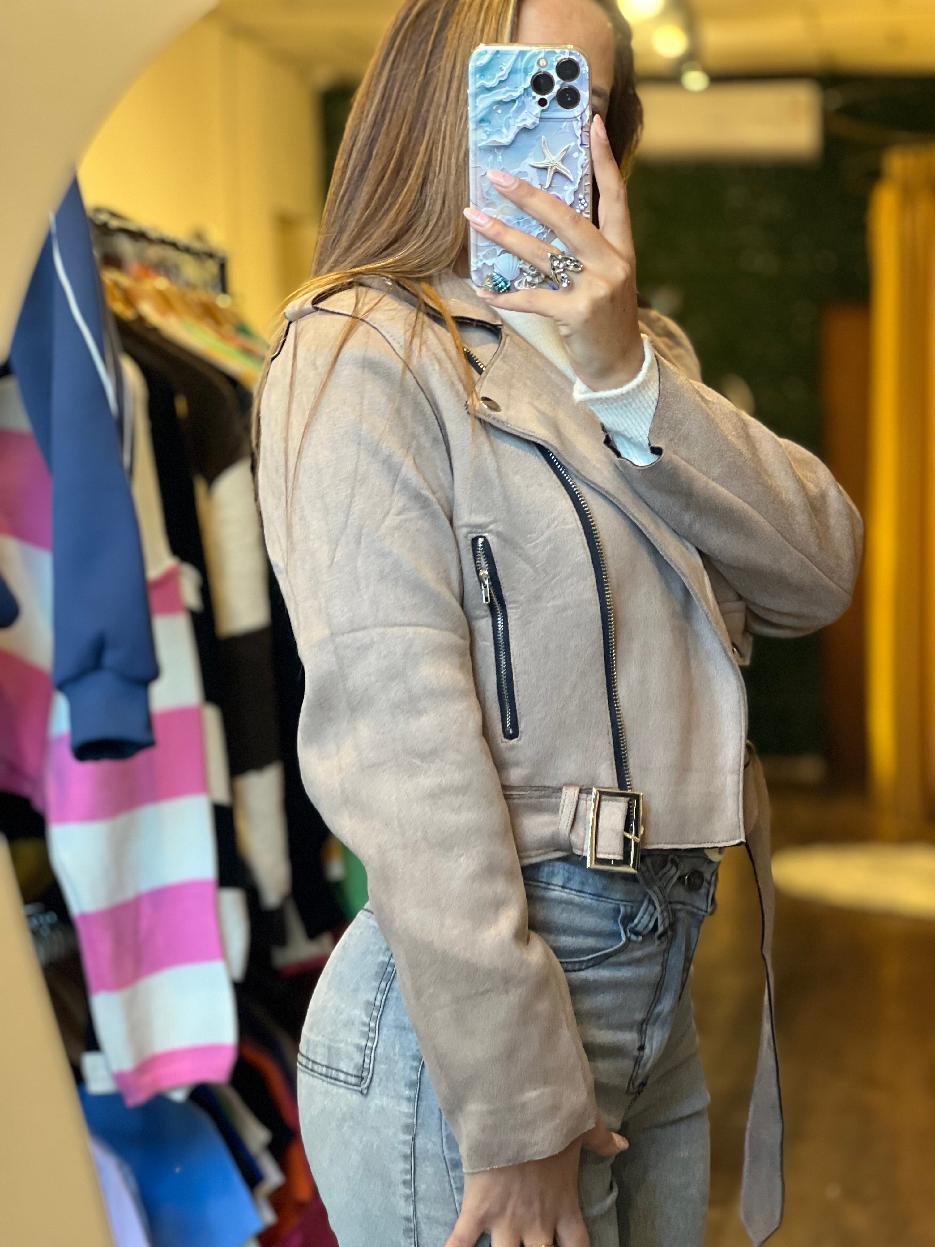 Chaqueta gamuza