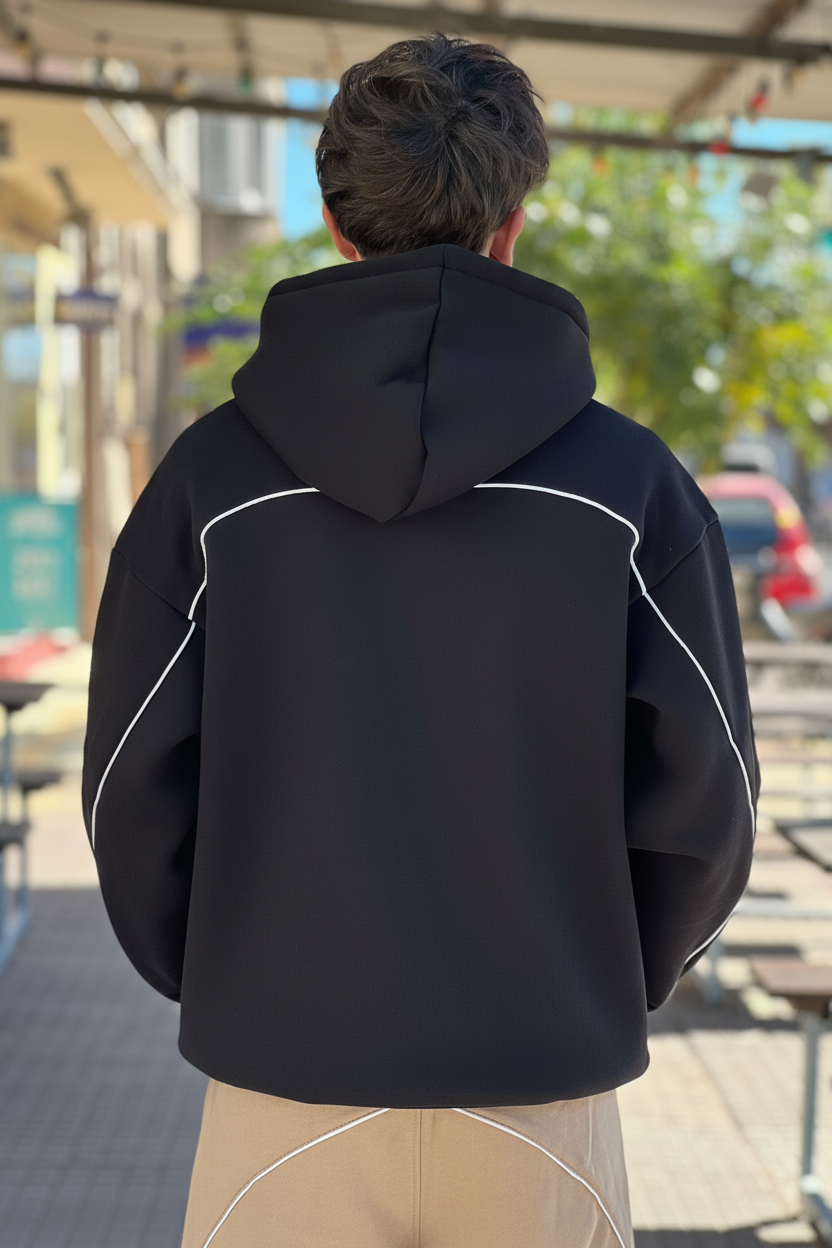 Hoodie negra - espalda