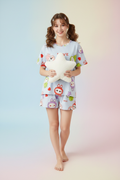 Modelo de pie conjunto conejitos
